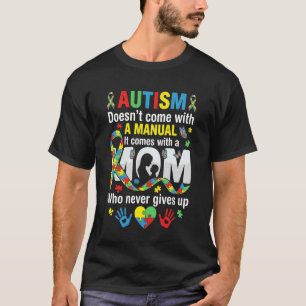 Autisme Moeder Bewustzijns Puzzel Lint Steun Citaa T-shirt
