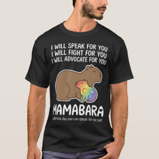 Autisme Moeder Capybara Mamabara Neurodiversiteit T-shirt
