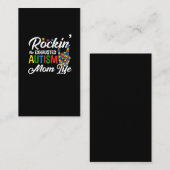 Autisme moeder die het uitgeputte moederleven van  visitekaartje (Voorkant / Achterkant)