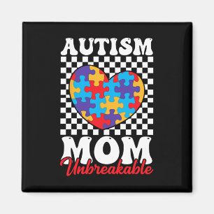 Autisme moeder hart puzzel moeder zoon autisme Awa Magneet