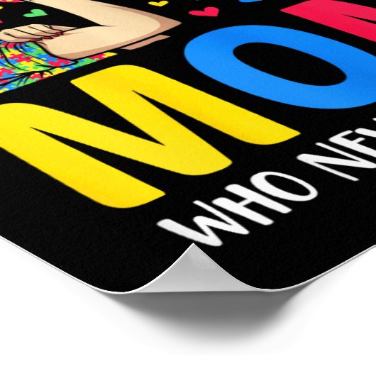 Autisme moeder komt niet met een handmatige autism poster (Hoek)