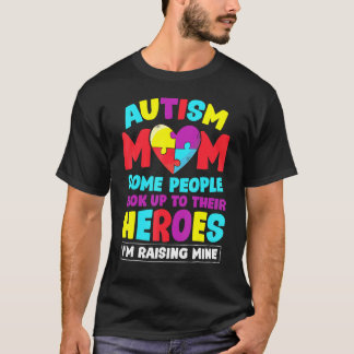 Autisme Moeder Mensen Kijken Op Hun Heldhaftige Op T-shirt