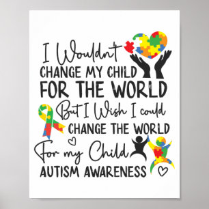 Autisme moeder moeder moeder moeder zou mijn kind poster