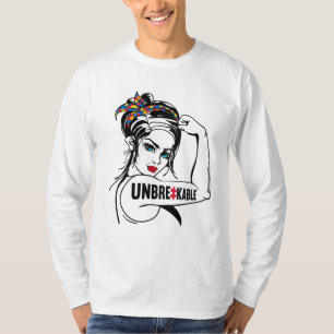 Autisme moeder moeder moeder onbreekbaar Rosie T-shirt