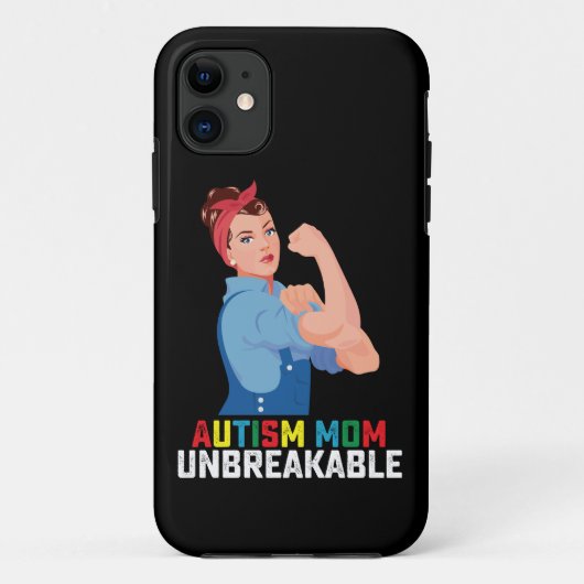 Autisme Moeder Onbreekbaar Trots Autistisch Famili Case-Mate iPhone Case (Achterkant)