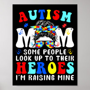 Autisme Moeder Oprichting Helden Wanordelijke Knot Poster