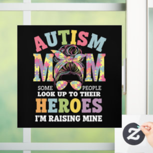 Autisme Moeder Opvoeden Held Rommelige Knot Autist Raamsticker