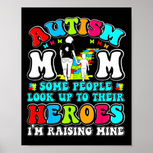 Autisme Moeder Opvoedende Held Moeder Zoon Autisme Poster