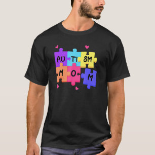 Autisme Moeder Puzzel Steun Moeder Vrouwen Autisme T-shirt
