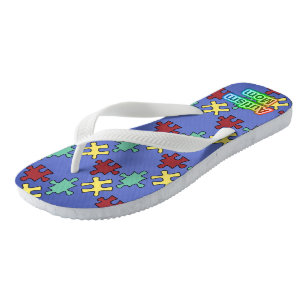 Autisme Moeder Slippers voor Volwassenen, Brede B Teenslippers