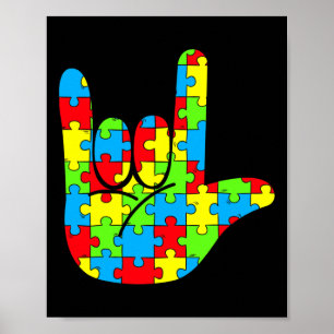 Autisme moeder vader ook liefde gebarentaal autism poster
