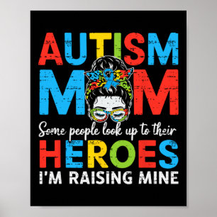 Autisme moeder verhogen held grappig autisme bewus poster