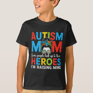 Autisme moeder verhogen held grappig autisme bewus t-shirt