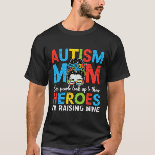 Autisme moeder verhogen held grappig autisme bewus t-shirt