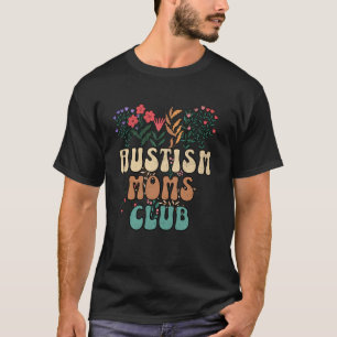 Autisme Moeders Club Grappig Retro Autistisch Bewu T-shirt