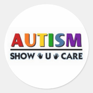 Autisme montrer autocollant de soin