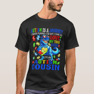 Autisme neef reis citaat autisme bewustzijn dinos t-shirt