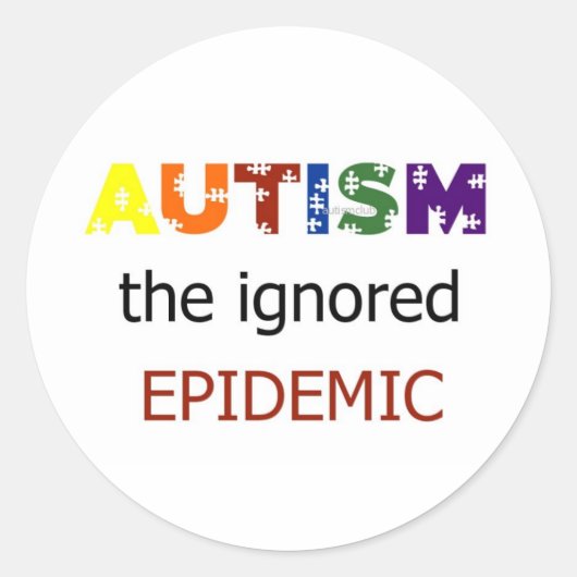 Autisme negeerde de epidemische stickers (Voorkant)