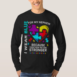 Autisme Nephew Mannen Tunt oom Autism Awareness T-shirt