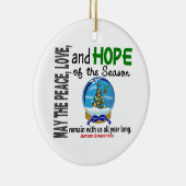 Autisme Noël 3 Globe des neiges Ornements (Droite)