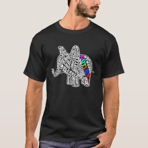 Autisme Olifant Autisme Bewustzijn Autistisch Auti T-shirt