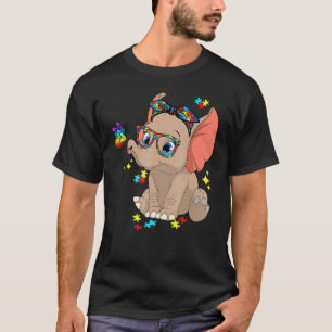 Autisme Olifant Bril Bewustzijn Autisme Kind T-shirt