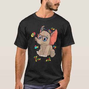 Autisme Olifant Bril Bewustzijn Moeder Kinderen Au T-shirt