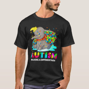 Autisme Olifant Dumbo Loopt Een Ander Pad Aut T-shirt