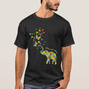Autisme-Olifanten En Vlinders Autismebewustzijn T-shirt