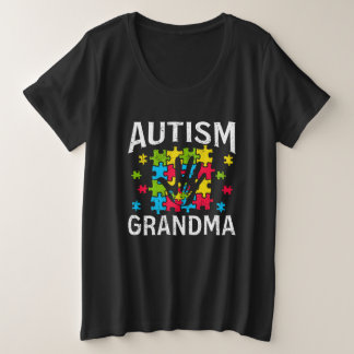 Autisme Oma Autistisch Klein kind Autisme Cadeau Grote Maat T-shirt
