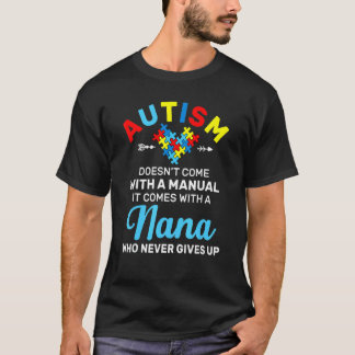 Autisme Oma Die Nooit Opgeeft Autisme Bewustzijn M T-shirt