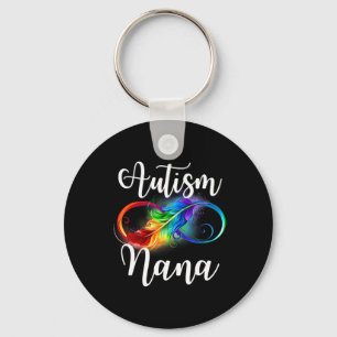Autisme Oma Neurodiversiteit Regenboog Oneindighei Sleutelhanger