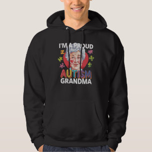 Autisme Oma Trots Autisme Ondersteuning Puzzel Hoodie