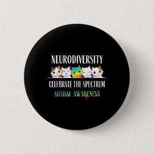 Autisme omarmen neurodiversiteit vieren grappige s ronde button 5,7 cm