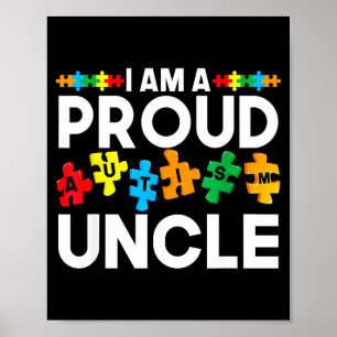 Autisme ondersteuning een trotse oom neurodiversit poster