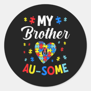 Autisme ondersteuning en bewustzijn Mijn autistisc Ronde Sticker