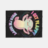 Autisme ondersteuning stimuleren Axolotl Ik krijg Fleece Deken (Voorkant (Horizontaal))