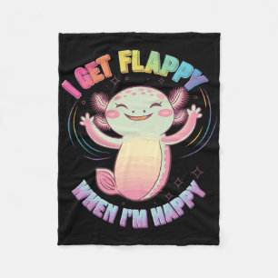 Autisme ondersteuning stimuleren Axolotl Ik krijg Fleece Deken
