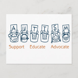 Autisme: Onderwijs Advocate ondersteunen Briefkaart
