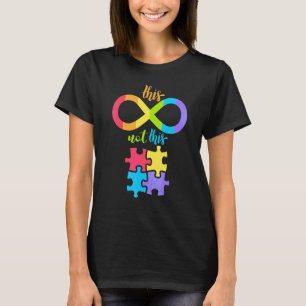 Autisme Oneindigheidssymbool Geen Puzzelstuk T-shirt