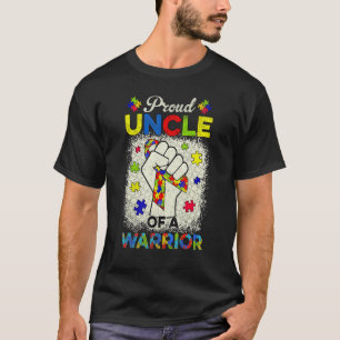 Autisme Oom Van Autisme Bewustzijn Warrior Steun A T-shirt