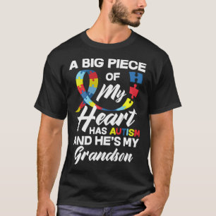 Autisme Opa Oma Autistische Kleinzoon Autisme Bewu T-shirt