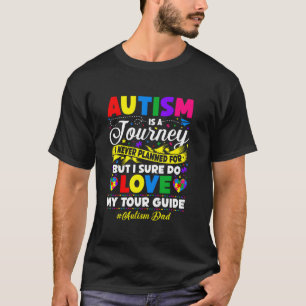 Autisme Papa Reis Liefde Kinderen Autistisch T-shirt
