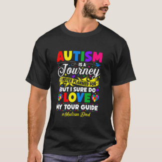 Autisme Papa Reis Liefde Kinderen Autistisch T-shirt