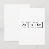 Autisme Periodic Table Element Autisme Awareness Bedankkaart (Voorkant / Achterkant)