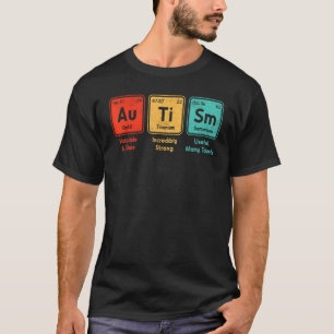 Autisme Periodiek Systeem Elementen Spelling Autis T-shirt