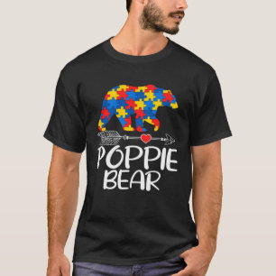 Autisme Poppie Beer Autistisch Steun Autisme Bewus T-shirt