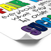 Autisme-Posters voor het speciale onderwijs Poster (Hoek)