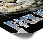 Autisme Powered F#ck Machine Funny Cat Meme Autist Poster (Hoek)