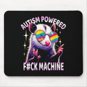 Autisme Powered F#ck Machine Grappig Meme Opossum Muismat